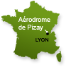 Carte de France - Aérodrome de Pizay