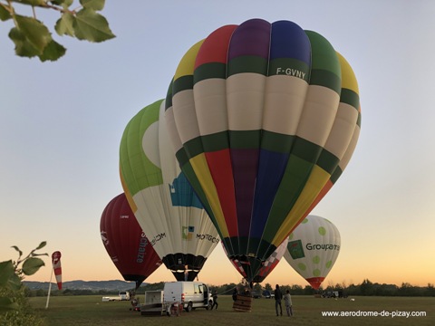 4 vol en montgolfiere groupe aerodrome de pizay